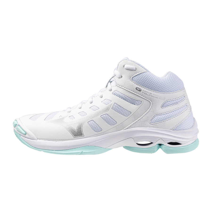 MIZUNO WAVE VOLTAGE 2 MID WHITE BLUE TINT