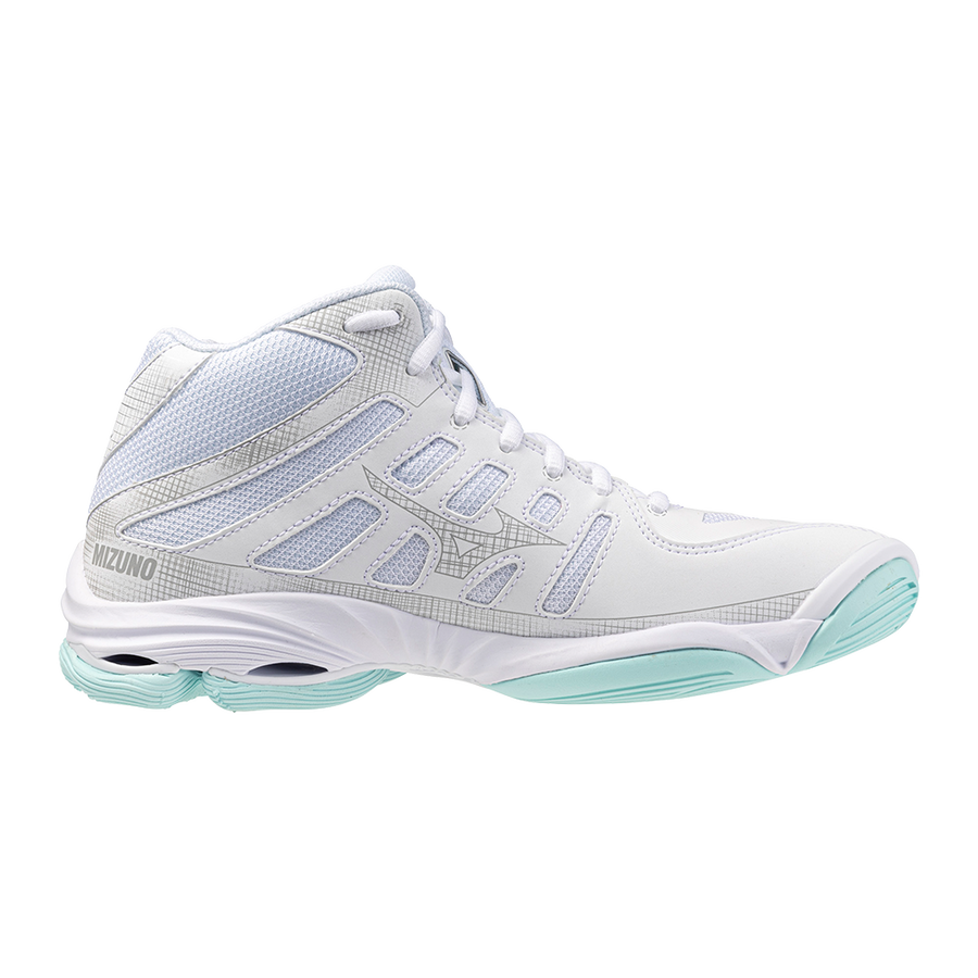 MIZUNO WAVE VOLTAGE 2 MID WHITE BLUE TINT